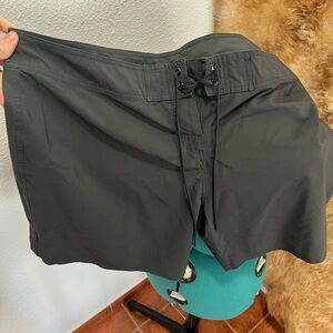 Black Lace-Up Swim Shorts XXL